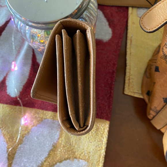 MCM Cognac long vintage trifold wallet. EUC. Matching purse in closet 7”x4” $125 - Picture 3 of 14